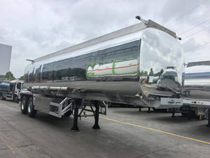 Semi-remorque citerne à pétrole en alliage d'aluminium 35000L 5182 avec suspension pneumatique et essieu FUWA pour le transport de pétrole, à vendre en Chine - Product Image 6