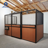 Portes de stalles pour chevaux en bambou coulissant de luxe de style européen pour écuries