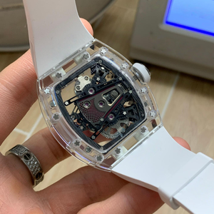 Montre mécanique de luxe RM 38-02, quartz <span class=keywords><strong>rose</strong></span>, boîtier TPT, tourbillon manuel, boîtier asymétrique, cadran squeletté, montre sport pour homme <span class=keywords><strong>haut</strong></span> de gamme - Product Image 3