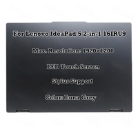 Écran tactile LCD complet avec charnière de remplacement pour ordinateur portable 16'' Lenovo IdeaPad 5 2-en-1 16IRU9 83DU Series
