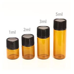 Botella de Vidrio de 1 2 3 4 5 ml para Muestras de Esencias, Botella de Aceite Esencial Color Té - Product Image 6