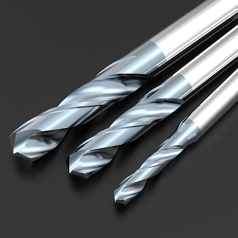 Huhao HRC60 Solid Carbide Drill Bit for drill Stainless steel fixed handle 4MM shank D4 super hard HSB300 3.0*20*62L*D4