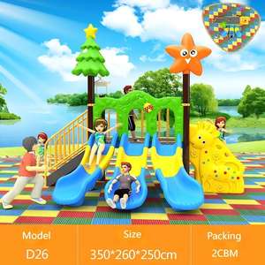 Torre <span class=keywords><strong>de</strong></span> Juegos Infantil Grande para Exteriores con Tobogán, Columpio y Estructura <span class=keywords><strong>de</strong></span> Escalada para McDonald's y Restaurantes - Product Image 6