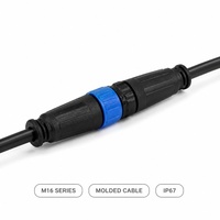 Connecteur circulaire étanche IP68 à vis M16, 2 à 8 broches, droit ou à angle droit, mâle/femelle, pour capteur industriel