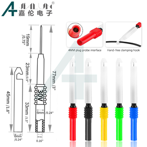 JIALUN Kit de 30 Sondas de Prueba de Alto Voltaje, Cables con Conector Banana de Cobre PE de 4 mm y Pinza de Cocodrilo, Sondas de Perforación de Cables para Estación de Energía - Product Image 5