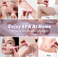 Outils faciaux portables en silicone Gua Sha 2-en-1 : Kit de massage anti-stress et détoxifiant pour le visage et les yeux, outil de soin doux pour la peau, idéal pour la maison et les voyages