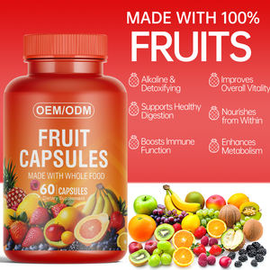 ओम निजी लेबल प्राकृतिक 100% जैविक संपूर्ण खाद्य सुपरग्रीन फल कैप्सूल विटामिन और खनिजों के साथ पूरक - Product Image 4