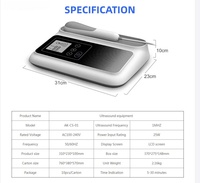 Máquina de Ultrasonido CAREVO con Control de Tiempo Ajustable, Masajeador Corporal de Fisioterapia, Alivio del Dolor, Espasmos Musculares