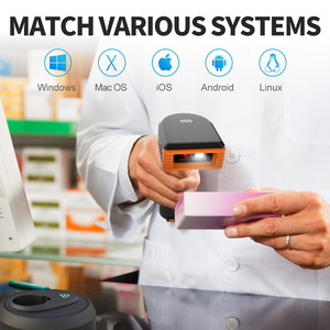 Xincode venta al por mayor de la fábrica de mano inalámbrico escáner de código de barras láser 1D 2D <span class=keywords><strong>QR</strong></span> lector de código de barras Scanners - Product Image 2