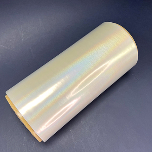 Rollo de Laminado Suave Holográfico BOPP Little Dot de Fábrica de Shenzhen para Película de Laminación Húmeda Cosmética Sin Pegamento - Product Image 2