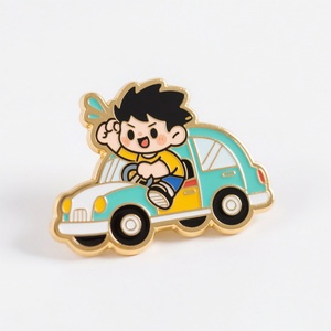 Badge en émail personnalisé Anime Manga Hero Mystery Girl, broche en métal phosphorescente douce, logo personnalisé, cadeau souvenir - Product Image 1