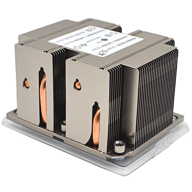 Original Factory 2U Passive CPU Cooler LGA 3647 Aluminum Heat Sink for Server Cooling and Computer Case 165W TDP