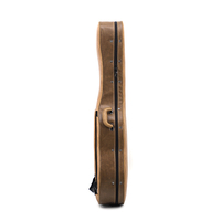 Étuis de guitare en gros, prix d'usine, RM FCC-D-04, imperméable, extérieur en cuir mousse brun, double couverture 600D, réglable, confortable