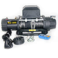 Treuil en acier 3T 5T 8T avec extracteur de câble métallique électrique 12V/24V essence diesel pour automobiles