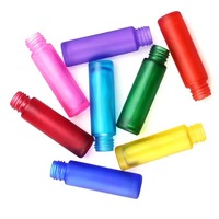 Auf Lager: Bunte, mattierte Glas-Roll-on-Flaschen (10 ml) – Leere Roll-on-Flaschen für ätherische Öle (10 ml) – Roll-on-Parfümflaschen