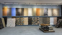 Panneau Mural 3D en Fausse Pierre de Roche en Polyuréthane Légère pour Décoration Intérieure et Extérieure