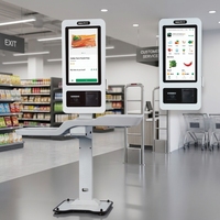 Kiosco de Autoservicio de 21.5 Pulgadas con Pantalla para Menú de Restaurante, Montado en la Pared, para Pedidos en Restaurantes