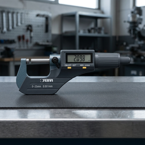 FERVI Electronic Digital Micrometer with 75-100mm Range and 0.004mm Precision for Accurate Measurements - Product Image 2