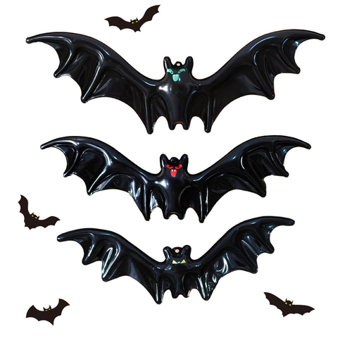 BS-t 42x14cm Inflatable Toy Bat Black Reversible Party Activities Toys Outdoor Game Indoor Family Party