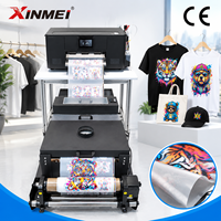 Ensemble d'imprimantes DTF A3 et de presses à chaud, machine d'impression de t-shirts par transfert thermique, imprimante directe sur film avec tête d'impression XP600