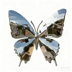Scultura Moderna in Acciaio Inossidabile a Forma di <span class=keywords><strong>Capezzolo</strong></span> per Giardino a Tema Farfalle - Product Image 2