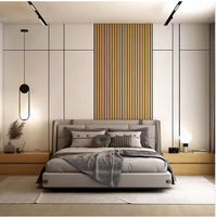 Nouveau modèle de panneau mural extérieur en bois composite WPC de style européen de luxe pour les bâtiments résidentiels et commerciaux
