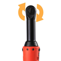 Clé à cliquet électrique avec réglage à 90 degrés, moteur sans balais, couple maximal de 40 Nm, batterie au lithium, qualité DIY pour usage automobile