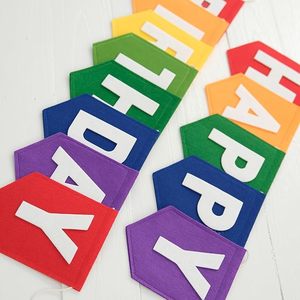 Bannière d'<span class=keywords><strong>anniversaire</strong></span> en feutre, cadeaux, <span class=keywords><strong>guirlande</strong></span> pour baby shower - Product Image 3
