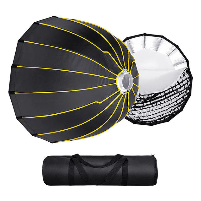 Release Parabolic Deep Soft Box + Honeycomb Mesh Bowens Install Studio Flash