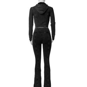 Abito Casual a due pezzi con cappuccio e cappuccio con fornitura transfrontaliera di <span class=keywords><strong>abbigliamento</strong></span> da <span class=keywords><strong>donna</strong></span> - Product Image 3