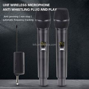TNH UM- E7 Karaoke-Sing-Mikrofon-Set FM Dynamic Mic Profession elles drahtloses Hand mikrofon Plug-Play Dual-Mikrofon-Rauschen - Product Image 2