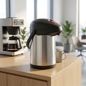 Distributeur de café isotherme commercial en acier inoxydable avec pompe à vide - Product Image 1