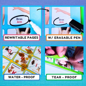 <span class=keywords><strong>Livre</strong></span> Sonore Électronique Interactif Parlant <span class=keywords><strong>pour</strong></span> l'Apprentissage du Français et de l'<span class=keywords><strong>Anglais</strong></span> <span class=keywords><strong>pour</strong></span> Enfants - Product Image 5