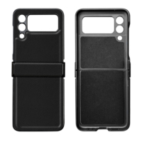 Étui de protection pour téléphone portable en cuir PU personnalisable, antichoc, pour Samsung Galaxy Z Flip 3 Flip 4, pour téléphone pliable