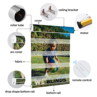 Persianas Enrollables Motorizadas con Protección UV, Tela Térmica, Diseño Personalizado, Persianas Eléctricas Inteligentes para Ventanas Interiores del Hogar