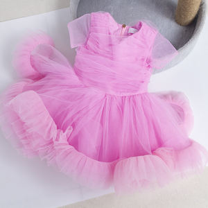 Robe de princesse royale haut de gamme pour bébés filles, idéale pour les fêtes d'anniversaire, prix d'usine - Product Image 4