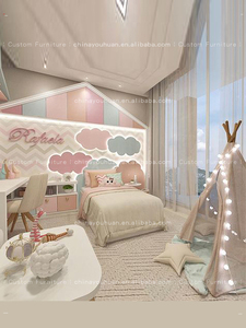 <span class=keywords><strong>Letto</strong></span> <span class=keywords><strong>singolo</strong></span> in legno massello per bambini, stile principessa, imbottito color crema, per camera da <span class=keywords><strong>letto</strong></span>, in tessuto, design personalizzabile. - Product Image 3
