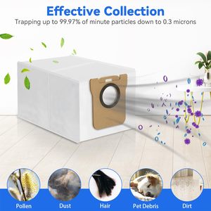 Filtres HEPA, brosses latérales et sacs à poussière pour Dreame L10 Ultra / L10s Ultra / L10s Pro / L10s Pro Gen 2 / L10 Prime / Xiaomi X10+ / X20+ - Product Image 5