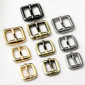 Fashionable Metal Roller Buckle Bag Belt Straps Accessory Lock Pin Clip Square Handbag Hardware Buckle