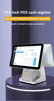 Sistema POS Touch Screen a Doppio Schermo da 11.6/15/15.6 Pollici con Stampante Termica Integrata, Garanzia di 3 Anni per Ristoranti e Negozi al Dettaglio