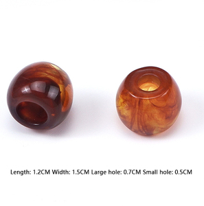 <b>Acrylic</b> Big Hole <b>Beads</b> Wholesale 16mm Irregular Gemstone <b>Bead</b> Colorful DIY Accessories for Clothing Shoes - Product Image 5
