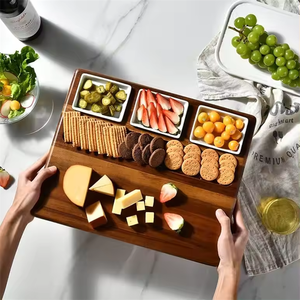 Ensemble de bols <span class=keywords><strong>à</strong></span> couteaux en acier inoxydable d'usine Planche <span class=keywords><strong>à</strong></span> <span class=keywords><strong>découper</strong></span> en <span class=keywords><strong>bois</strong></span> d'acacia pour la cuisine-pour planche <span class=keywords><strong>à</strong></span> fromage hacher les <span class=keywords><strong>légumes</strong></span> - Product Image 6