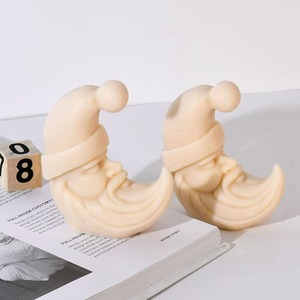 NOUVELLE ARRIVÉE MOLD EN SILICONE EN FORME DE VIEIL HOMME DE LA LUNE pour la fabrication de bougies d'aromathérapie - Product Image 5