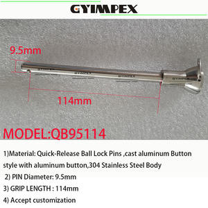 Китайский завод, 9,5 мм, кнопка из нержавеющей стали, рукоятка, рукоятка, фиксирующее кольцо, быстроразъемные штифты - Product Image 6