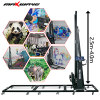 Vente chaude Mur Peintre Robot Automatique Panneau Mural 3d Vertical Mural Imprimante Machine D'impression DX10 DX7 I1600 I3200 buse
