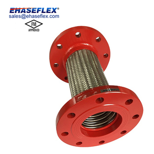 Raccord flexible en acier inoxydable homologué FM DN40-DN600 pour l'<span class=keywords><strong>amortissement</strong></span> des vibrations et la réduction du bruit sur les grands <span class=keywords><strong>d</strong></span>écalages - Product Image 2
