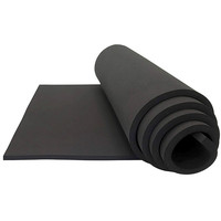 Panneau en mousse de caoutchouc NBR-PVC insonorisant, isolant thermique et ignifuge B1