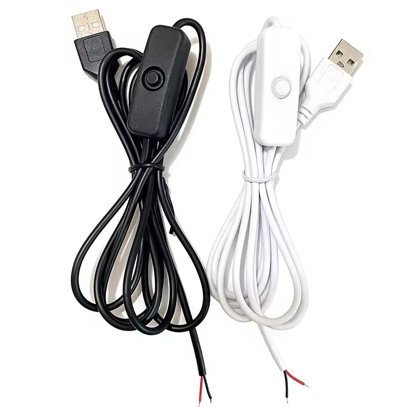 2-Pack USB 2.0 Ale To 2-Pin Bare Wire Cables, 1 Length, DIY USB Power - View #11