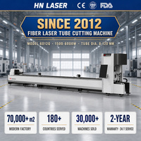 Mesin Pemotong Laser Pipa Persegi Bulat dengan Chuck 120mm 160mm 220mm untuk Pipa Tembaga Galvanis Kuningan.