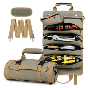 New Waterproof Wear-resistant <b>Roll</b>-up <b>Tool</b> Kit Auto Repair Electrician Portable Folding Multifunctional Site Hanging <b>Tool</b> Bag - Product Image 1